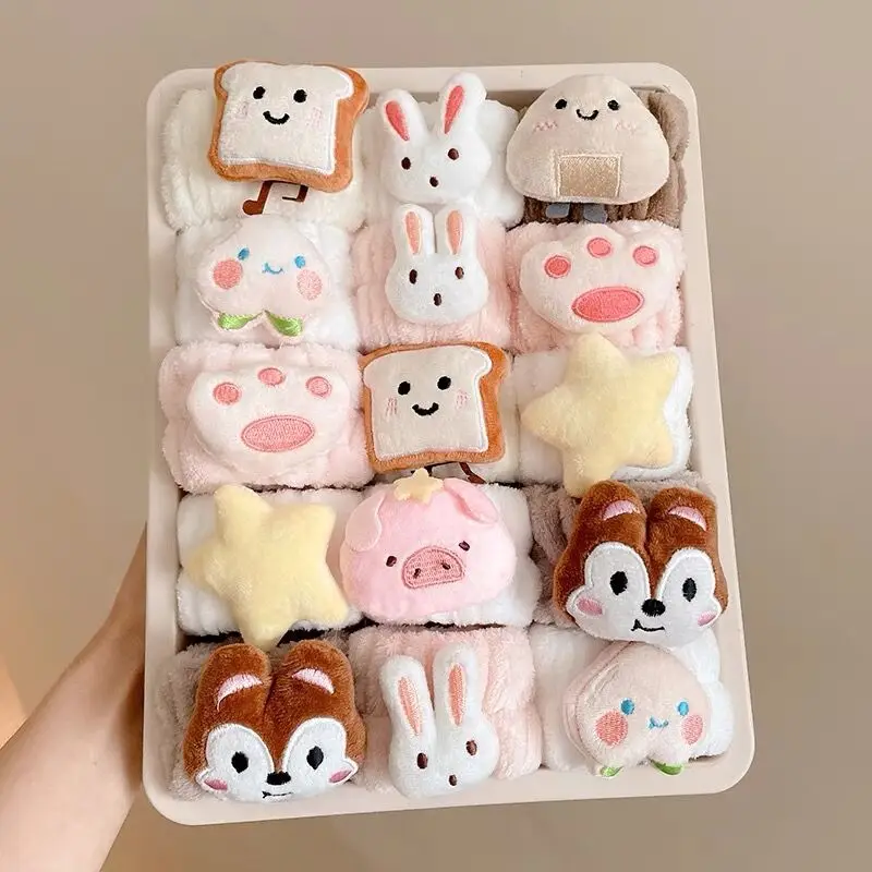 Sweat Band Toast Rabbit Pig Cat's paw Cartoon Fresh and Sweet Kawaii Cute Wrist Absorbent Band for Washing Face