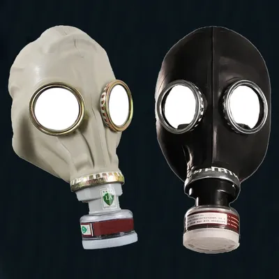 Creative Black Full Face Ghost Gas Mask Respirator Rubber Chemical Prevention Mask Hood RD40 40mm