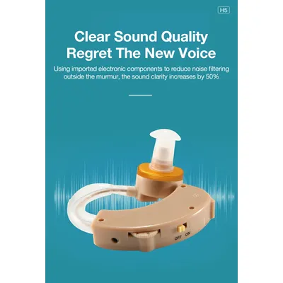 Dr.isla H6 2025 Best Rechargeable Digital BTE Hearing Aid Adjustable Tone Sound Amplifier Portable