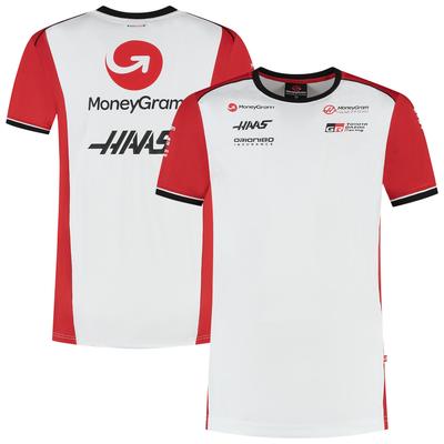 Haas F1 Moneygram 2025 Team T-Shirt – Weiß Image