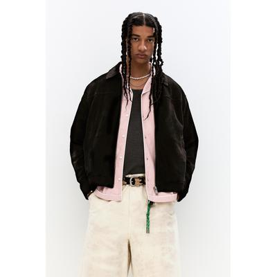 Black Faux Suede Jacket