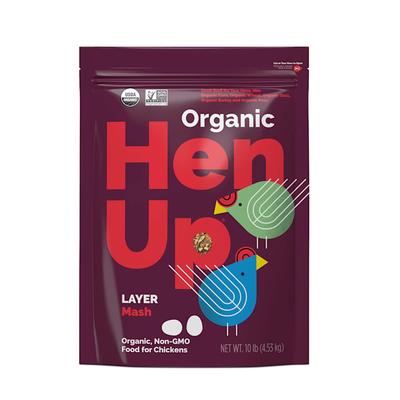 Hen Up Organic Layer Mash Chicken Food, 10 lbs.