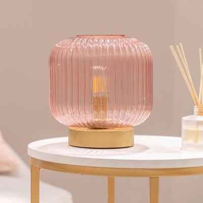 Glass Battery Operated Table Lamp