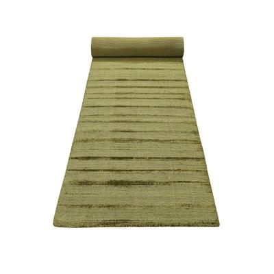Teppich ESPRIT "Gil, ESP-39954, auch als Läufer erhältlich", grün, B:80cm H:8mm L:300cm, Polyester, Teppiche, handgewebt, seidig glänzend, schimmernde Farbbrillianz, Melangeeffekt Image