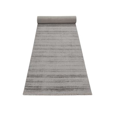 Teppich ESPRIT "Gil, ESP-39954, auch als Läufer erhältlich", grau (hellgrau), B:80cm H:8mm L:300cm, Polyester, Teppiche, handgewebt, seidig glänzend, schimmernde Farbbrillianz, Melangeeffekt Image
