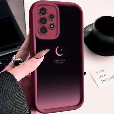 TEMU Fashionable And Minimalist Gradient Moon Pattern Phone Case For Galaxy And Models. Image
