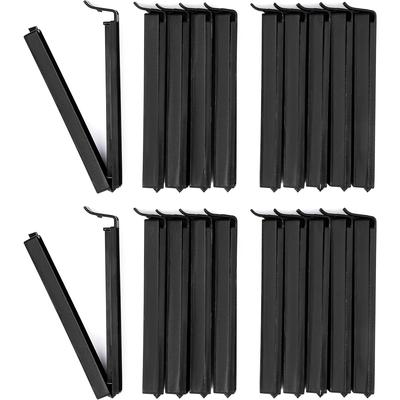 "TEMU 20pcs Black Plastic Bag Clips - 4.33" Length, Durable Food Storage Sealing Clips For Freshness And Organization, Ideal For Home And Restaurant Use" Image