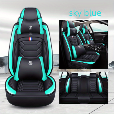 TEMU 5 Seats Of Luxurious Car Seat Covers - 360° Coverage! Image