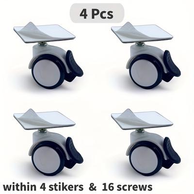 TEMU Self-adhesive Swivel Wheels That Do Not Drilling. Image