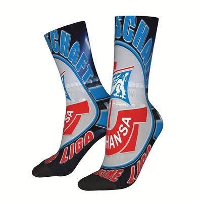 TEMU Fc Hansa Comfortable And Breathable Mid-calf Socks, Elastic Sports Casual Socks, A Perfect Gift Suitable For All . Image