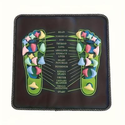 TEMU 1pc Traditional Chinese Medicine Acupressure Foot Massage Mat - Battery-free Accessory For Relaxation And Relax Image