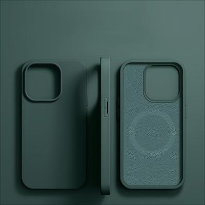 TEMU Luxurious Silicone Phone Case Suitable For Iphone 16, 15, 14, 13, 12, 11 Pro Max And 16, 15, 14 Plus, Supports Wireless Charging, Simple Solid Color Phone Case For Men And Women. Image