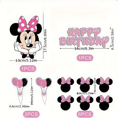 TEMU 10pcs/ Party Decoration Card Insert Holiday Party Party Decoration Baking Plug-in Party Bakery Store Decoration Birthday Party Decoration Card Insert Image