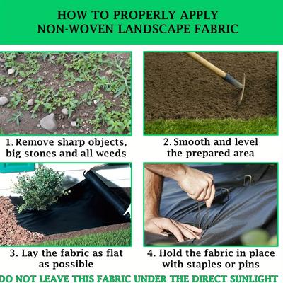 TEMU 1 Roll Heavy- , Polypropylene Nonwoven Technology For Landscaping, Vegetable Patches, And Image