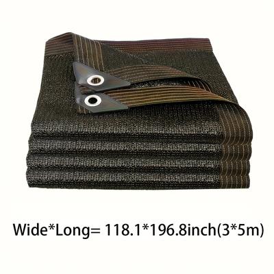 TEMU Rectangular Patio Shade Net, Breathable Square Sunshade For Balcony, Garage, Backyard, Poolside, Lawn, Wall, Outdoor Activities, Privacy Screen, Fencing Image