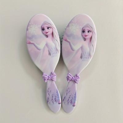 TEMU Authorized 1pc Of Cartoon Cushion Comb, A Portable Hairbrush For Home Use, Featuring A Massage Cushion. Image