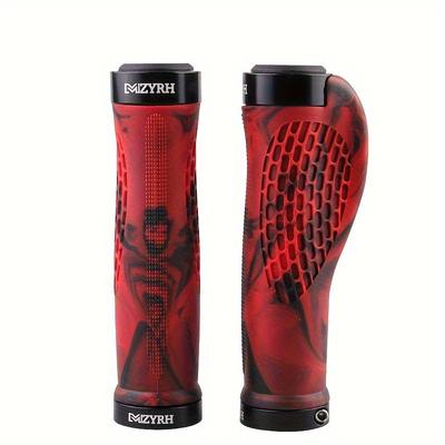 TEMU 22.2mm Handlebar Bicycle Rubber Grips Breathable Wear-resistant Bike Grips Shock Absorption Grips Bicycle Parts Image