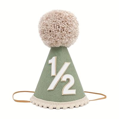 TEMU 1 Piece Of Birthday Hat, Crown Hat, , Light Blue, Dark Blue And Pink, Suitable For Birthday Decoration And Photo Props. Image