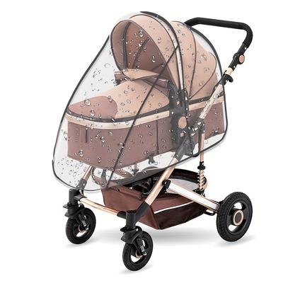 TEMU Stroller Cover Rain Cover Raincoat Compatible For + Air Qbit Wind Snow Shield Stroller Accessorie Image