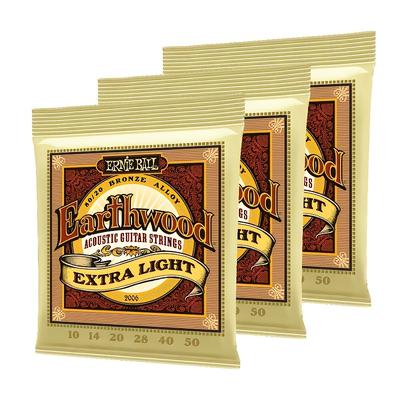 TEMU Earthwood Acoustic Guitar Strings, Size 10-50, , Copper Color, P02006, Guitar Accessories Image