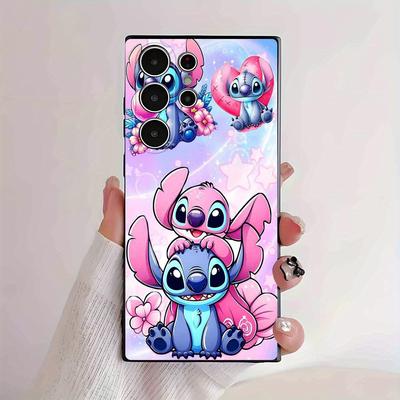 TEMU Valentine's Day 1pc, Phone Case Stitch Tpu Protective Case Designed For Galaxy Models, Offering Lens Protection And A Sturdy Cover. Gift For Occasions Like Easter Or Valentine's Day Image