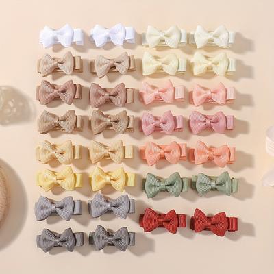 TEMU Surprise Hair Accessory Gift Set - Random Pack Of 30/60 Children's Mini Bangs With Bow Clip Image