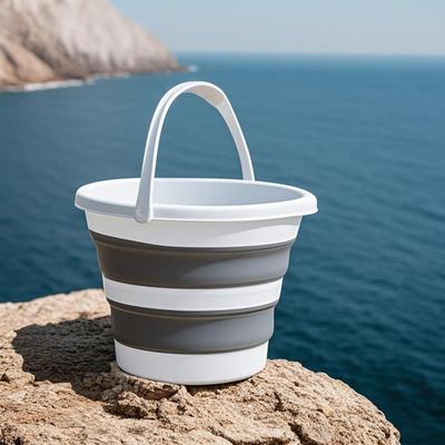 TEMU Collapsible Water Bucket - Durable, Portable & Space-saving For Car Wash, Camping, Fishing & Home Storage Image