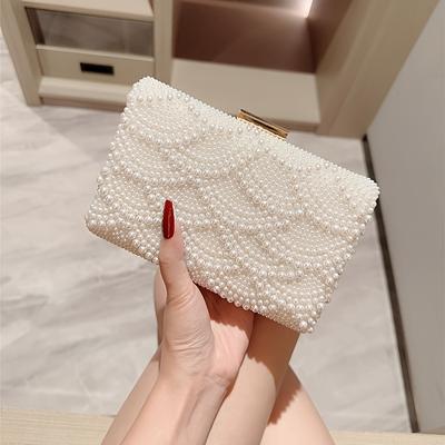 TEMU New Elegant Evening Bag With Dress, Party Clutch, Mini Handbag Chain Purse For Day Gift Image