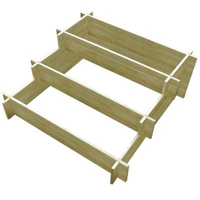 TEMU 3-tier Planter X 90 X 35 Cm Impregnated Wood Image