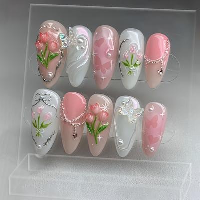 TEMU 10pcs Y2k -on Set - & 3d , , - For Parties, Dates, And Image