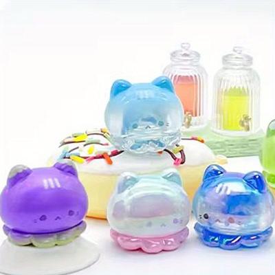 TEMU Octopus Bean Cute Random Collection Of 4pcs Per Blind Bag Figures Collectible Birthday Party Decorations And Car/ Desk Display Image