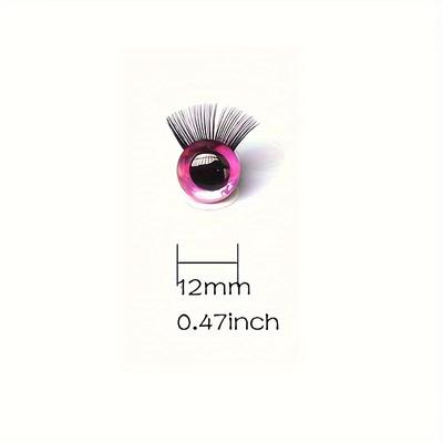 TEMU 20pcs/lot Laser Safety Eyes With Eyelash For Diy Stuffed Animals Doll Crochet Eyes Doll Making Supplies Safe Eyes Colors Image