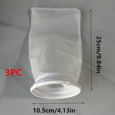 TEMU 3pcs Nylon Filter Screen For Ibc Water Tanks | Ventilation Mesh For Rain Covers | & Effective Airflow | Ideal For Garden And Lawn Care, Garden Water Storage | Filter | Filter Image