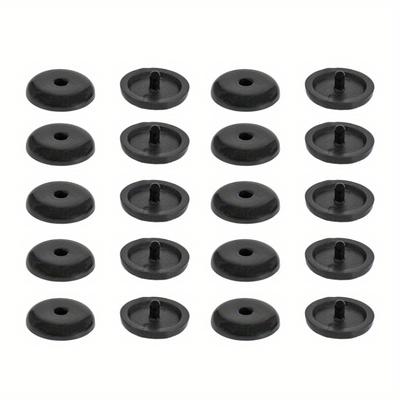TEMU 10pcs Anti-slip Seat Belt Stopper Buckles - Pp Plastic, Flame-retardant, Car Seat Belt Clips For Safety (black/grey), Vehicle Interior Upgrade | Rounded Design | Flameretardant Material Image