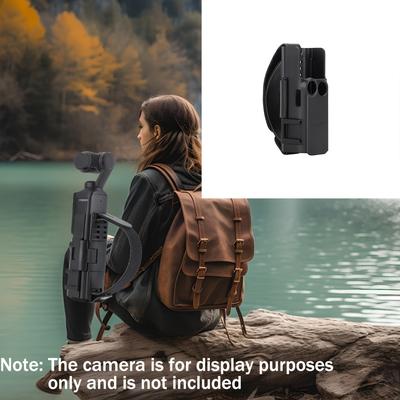 TEMU Dji Pocket 3 Hand Band & Extension Handle With Cold Shoe Mount - Portable Plastic Accessory For Grip And Protection, Portable Camera Support | Sleek Camera Accessory | Durable Plastic Handle Image