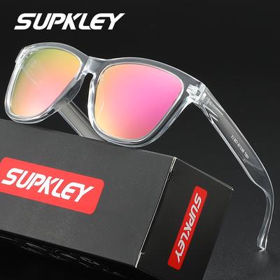 TEMU Supkley Retro Polarized Fashion Glasses For - Classic Designer Style, Protection, Ideal For Hiking, & Tennis, With Clear Coating, Perfect Gift Image