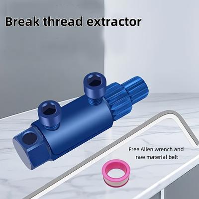 TEMU Pipe Maintenance Helper, Tap Angle Valve Extractor, Metal Pipe Thread Repair Tool, Easy To Remove, No Power Required Image