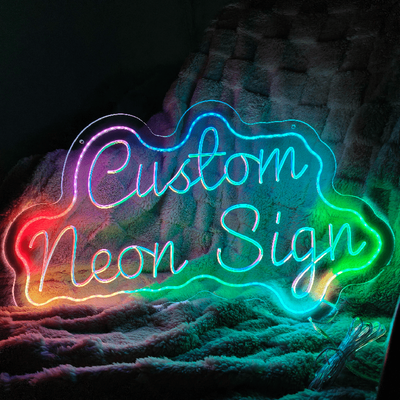 TEMU Custom Dual-row Neon Sign - Personalized Led Usb-powered Wall-mounted Light For Weddings, Events, Birthdays, Day, And Home Decor - Perfect Diy Gift Idea, Neon Signs For Wall Deco Image