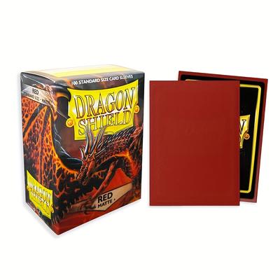 TEMU Dragon Matte Sleeves, Standard Size 100ct - Acid-free, Pp Material, Ideal For Collectors & , Fits 2.48x3.46in Cards, Card Protection Sleeves| Packaging| Pp Sleeves Image