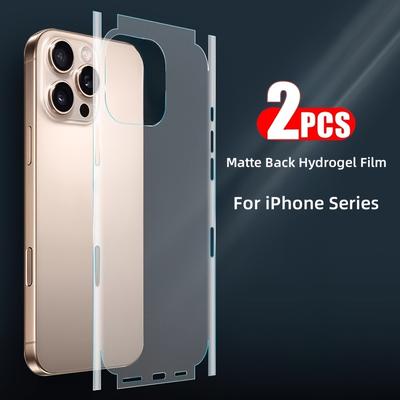TEMU 2pcs Matte Back Film For Iphone16promax Mobile Phone Protection Film For Iphone 15promax Back Film 14promax/13promax Image