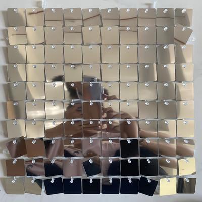 TEMU 24pcs Glitter Sequin,golden/ Shimmer Wall Backdrop Panels,wedding, Birthday, Anniversary Bridal Shower Party Background Decoration Image