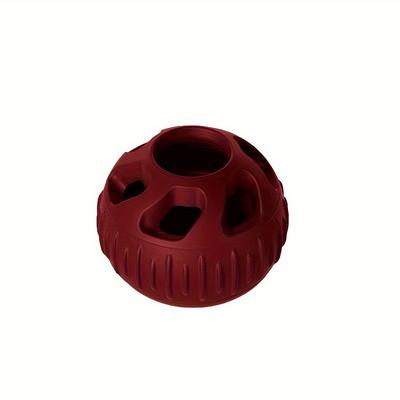 TEMU Interactive Silicone Dog Chew Ball - Slow Feeder & Dental Health Toy For Puppies And Dogs, Easy-clean Treat Dispenser Image