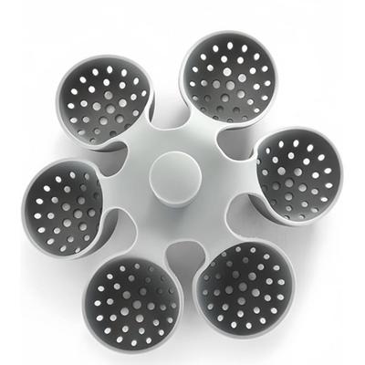 TEMU 6-egg Silicone Egg Boiler Rack, Freestanding Hard Boiled Egg Cooker, Kitchen Gadget , Storage & Organization, Holds 6 Eggs, Gray Image
