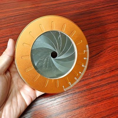 TEMU 1pc Adjustable Precision Metal Drawing Tool - Smooth Lines , Twistable Design, Ideal For Diy & Home Decor Projects, With Measurement Guide Image