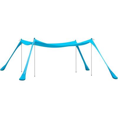 OZT02-HB Lycra Strandzelt Sonnensegel Strandmuschel Tragbarer Strandzelt mit Alu-Stangen Image
