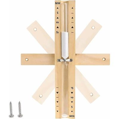 ZVD - 15-Minuten-Sauna-Sanduhr – Saunazubehör – Sanduhr für Sauna-Spa – Edelstahl – rotierend – Image