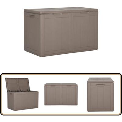 Garten-Aufbewahrungsbox 180 l Braun pp Rattan - Gartenbox - Aufbewahrungsbox - Outdoor Box - Rattan Image
