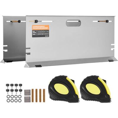 Radausrichtungswerkzeug – 2er-Pack Edelstahl-Zehenplatten für präzise Winkelmessung – inklusive 4 Image