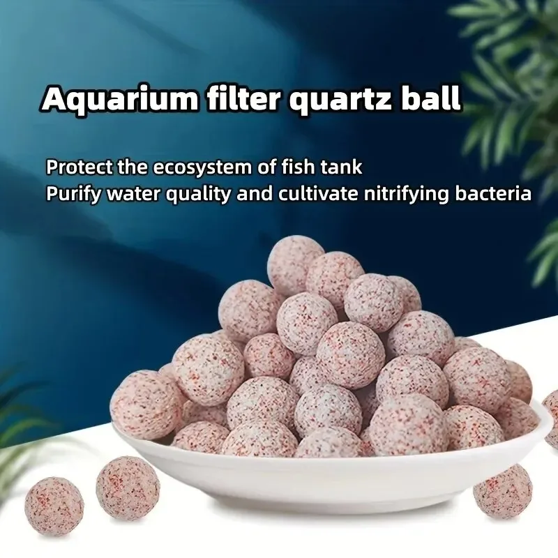 200g Aquarium Quarz Ball Aquarium Filter Medien Hohlpartikel Biologische Kugel Bio Filter für Aquarium Zubehör