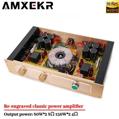 AMXEKR Direkt gravierte FM ACOUSTICS FM300A Klassischer HiFi-Leistungsverstärker 80 W*2 8 Ω 150 W*2 Image